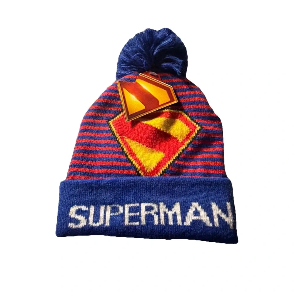 Child‎ Youth DC Superman Beanie Hat New